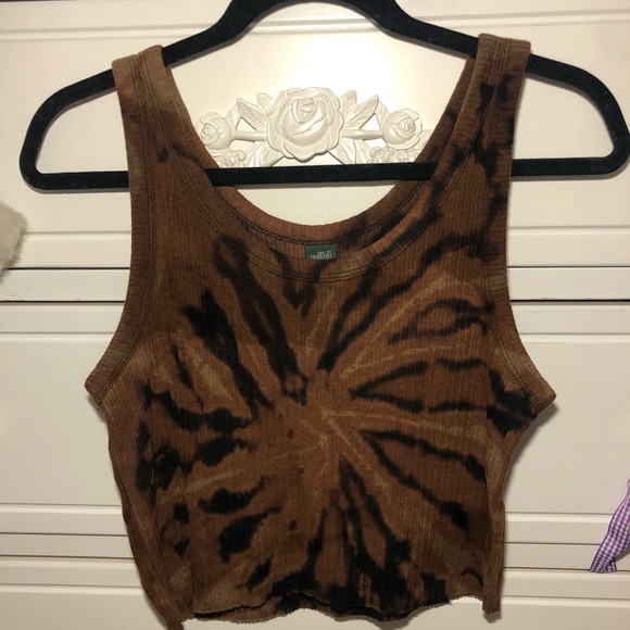 Tops - Hand Bleached Crop Top